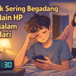 Anak Sering Begadang Main HP di Malam Hari