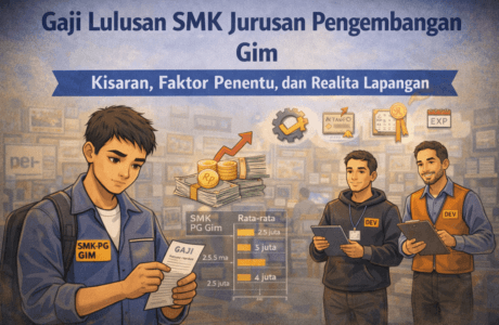 Ilustrasi gaji lulusan SMK jurusan pengembangan gim dan faktor penentunya
