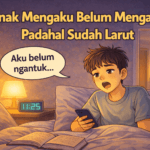 anak mengaku belum mengantuk padahal sudah larut malam