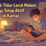 anak tidur larut malam tapi tetap aktif di kamar