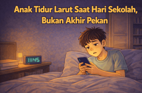 anak tidur larut saat hari sekolah