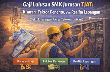 gaji lulusan smk jurusan TJAT teknik jaringan akses telekomunikasi